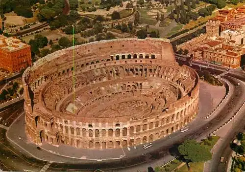 Italy Rome aerial The colosseum