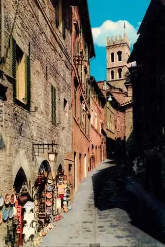 Italy Assisi via Portico