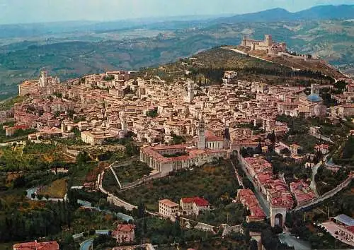 Italy Assisi aerial