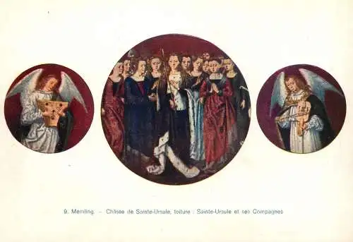 Painting Memling Chasse de Sainte Ursule toiture