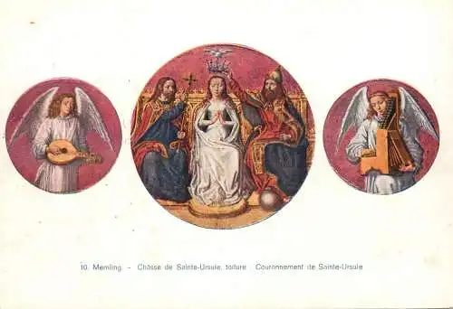 Painting Memling Chasse de Sainte Ursule toiture