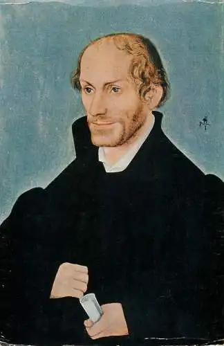 Painting postcard Lucas Cranach Philipp Melanchton