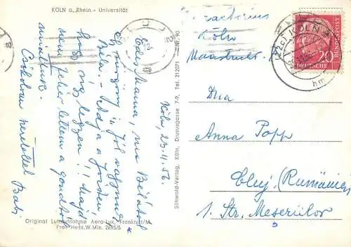 Germany Koln am Rhein Universitat 1956