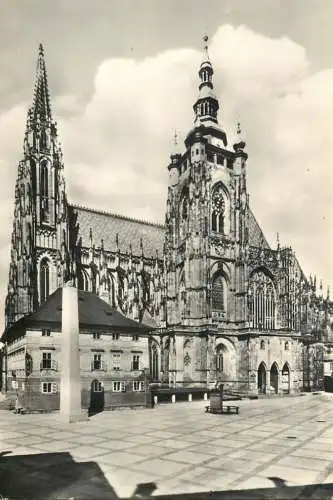Czech Republic Prague castle third courtyard 1966