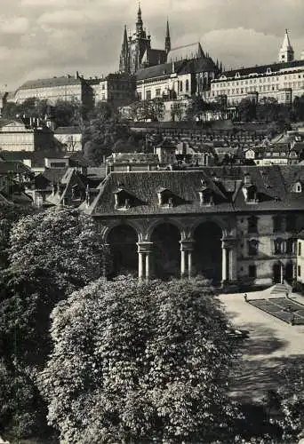 Czech Republic Prague castle and Valdstejn garden 1964
