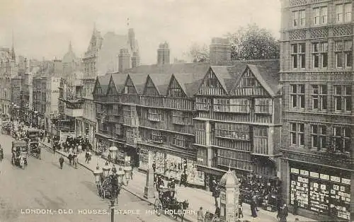 England London Holborn Staple Inn old houses typical architecture style