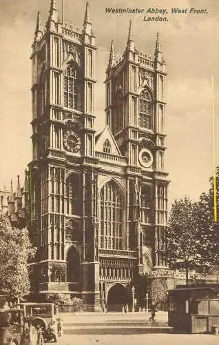 England London Westminster Abbey west front