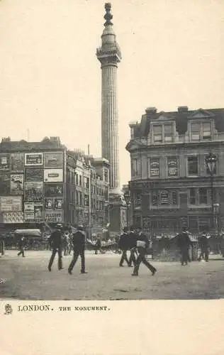 England London - Monument of the Great Fire black and white photo