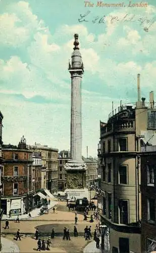 England London - Monument of the Great Fire
