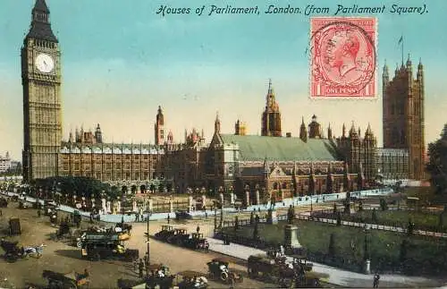 England London Houses of Parliament from Parliament square