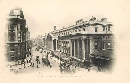 England London General Post-Office black and white picture