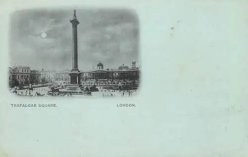 England London Nelson Column Trafalgar Square black and white picture