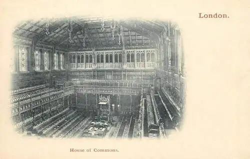 England London House of Commons black and white picture