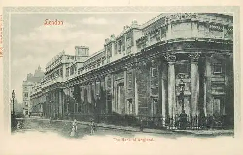 England London Bank of England black and white picture