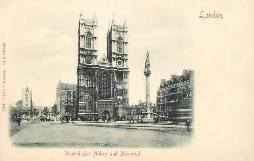 England London Westminster Abbey & Memorial black and white photo