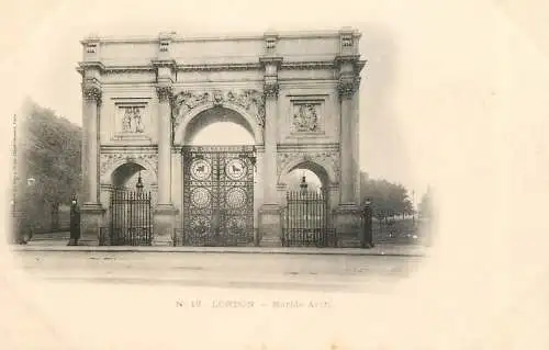 England London Marble Arch black and white photo