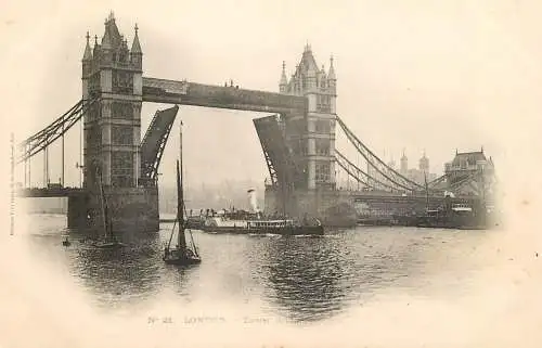 England London Tower Bridge black and white photo
