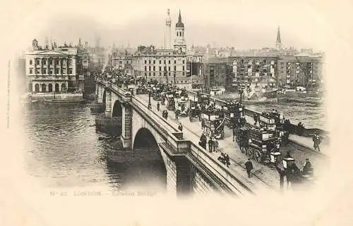 England London Bridge black and white photo