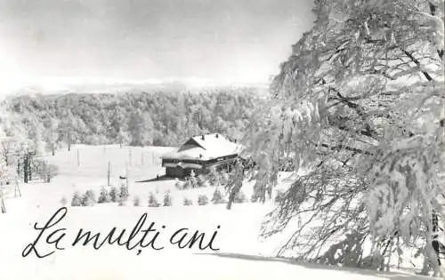 Postcard Romania cabana pe muntele Semenic