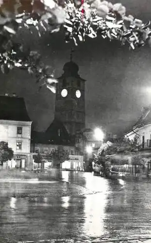 Postcard Romania Sibiu Piata Republicii 1965