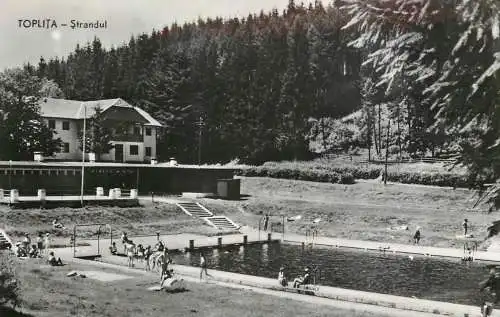 Postcard Romania Toplita strand
