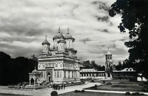 Postcard Romania Manastirea Curtea de Arges