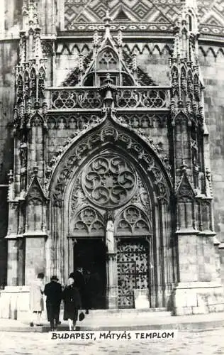 Postcard Hungary Budapest Matyas templom