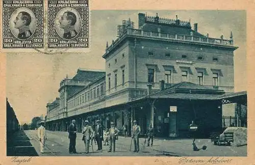 Zagreb railway station 1925