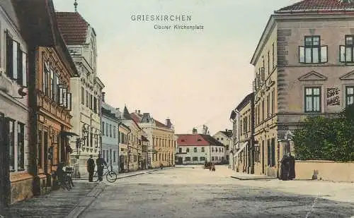 AK Grieskirchen SOberer Kirchenplatz