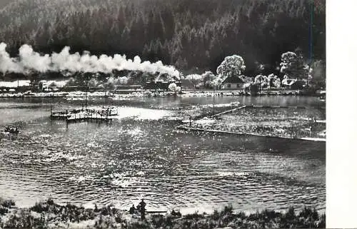Postcard Romania Tusnad Ciucas lake 1962