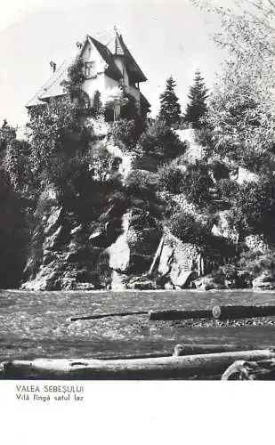 Postcard Romania Valea Sebesului vila langa satul Iaz