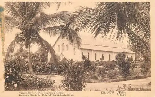 Congo Mission des RRPP Jesuites au Kwango Kisantu l'eglise