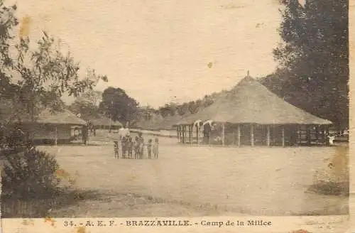 Congo Brazzaville AEF camp de la Milice