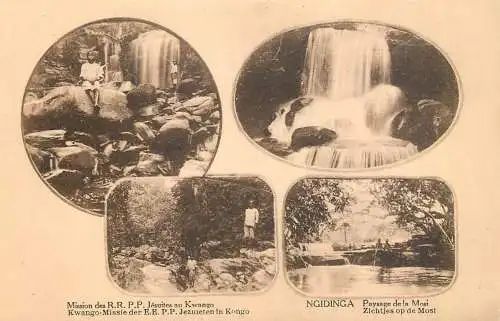 Congo Mission de RRPP Jesuites au Kwango Ngidinga paysage de la Mosi