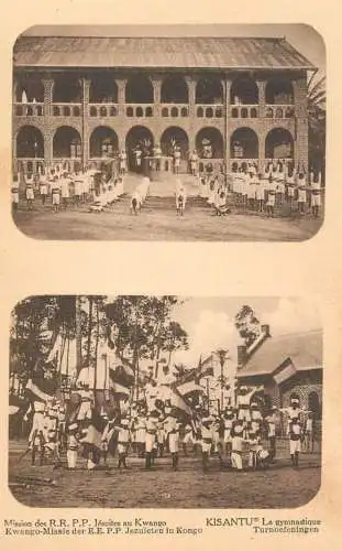 Congo Mission des RRPP Jesuites au Kwango Kisantu la gymnastique