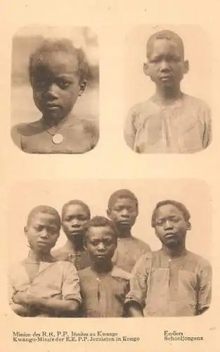 Congo Mission des RRPP Jesuites au Kwango ecoliers