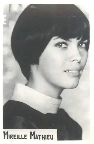Cinema stars actors souvenir photo 6 x 9 cm Mireille Mathieu
