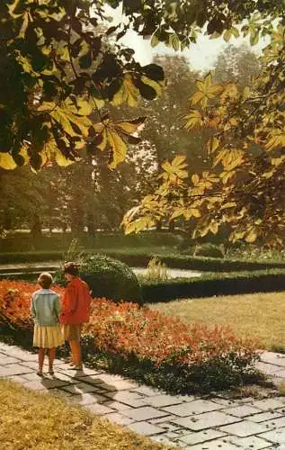 Postcard Romania Bucuresti vedere din parc
