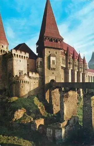 Postcard Romania Hunedoara Castelul Huniazilor 1965