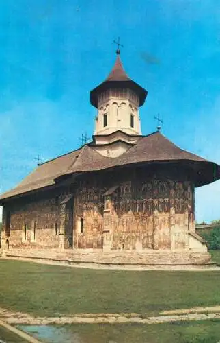 Postcard Romania Biserica Manastirii Vatra Moldovitei