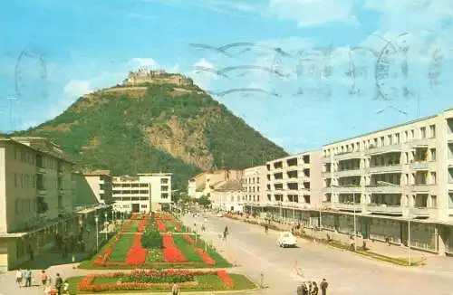 Postcard Romania Deva vedere din cetate