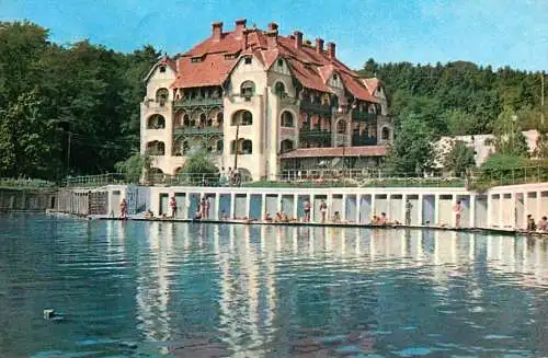 Postcard Romania Ocna Sibiului pavilionul bailor 1969