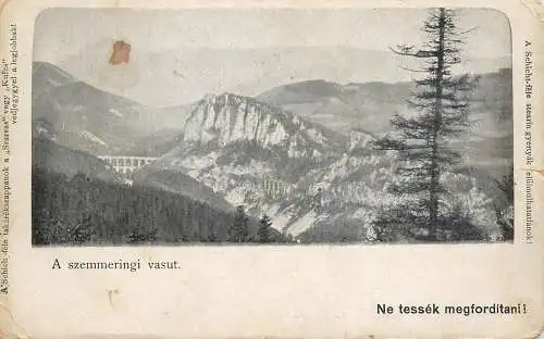 Postcard Czech Republic a szemmeringi vasut