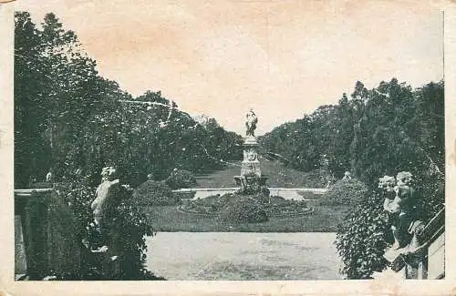 Postcard Czech Republic Austerlitz Schlosspark
