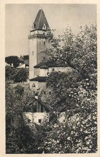 Postcard Czech Republic castle scene