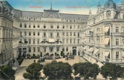 Postcard Czech Republic Karlsbad Grand Hotel Pupp