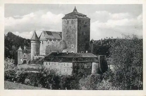Postcard Czech Republic Burg Kost