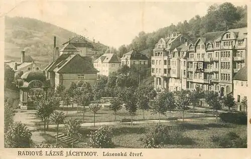 Postcard Czech Republic Radiove Lazne Jachymov Lazenska ctvrf