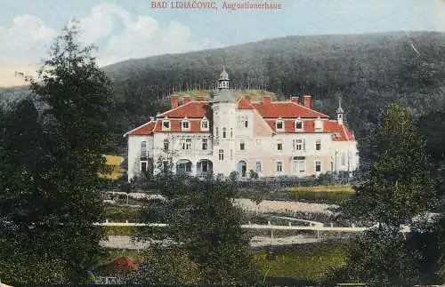 Postcard Czech Republic Bad Luhacovic Augustianerhaus