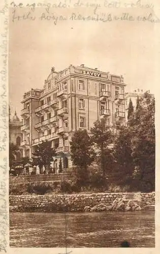 Postcard Croatia Savoy Hotel Abbazia